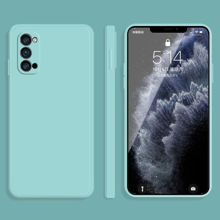 Solid Color Imitation Liquid Silicone Straight Edge Dropproof Full Coverage Protective Case, For OPPO Reno3 Pro, For OPPO Reno4 Pro