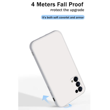 Solid Color Imitation Liquid Silicone Straight Edge Dropproof Full Coverage Protective Case, For OPPO Reno5 Pro, For OPPO Reno5 Pro+