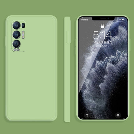 Solid Color Imitation Liquid Silicone Straight Edge Dropproof Full Coverage Protective Case, For OPPO Reno5 Pro, For OPPO Reno5 Pro+