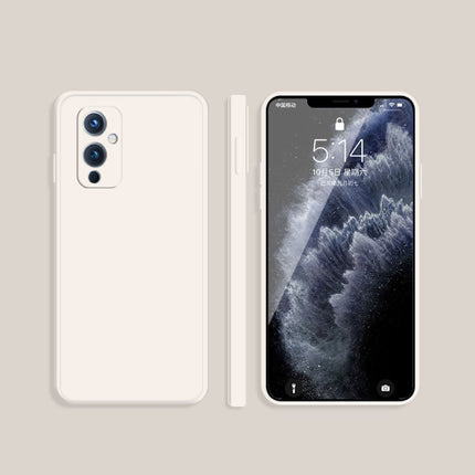 Solid Color Imitation Liquid Silicone Straight Edge Dropproof Full Coverage Protective Case, For OnePlus 8T, For OnePlus 9