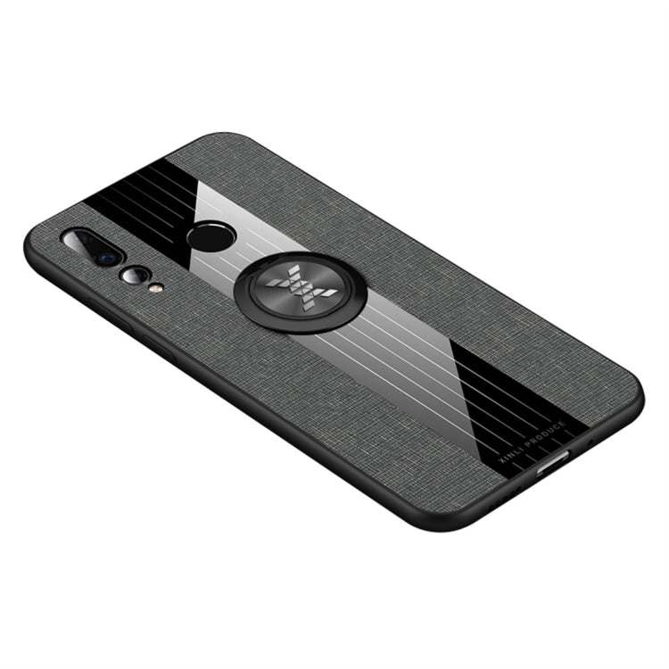 XINLI Stitching Cloth Textue Shockproof TPU Protective Case with Ring Holder, For Huawei nova 3e, For Huawei nova 3i, For Huawei nova 4, For Huawei nova 4e