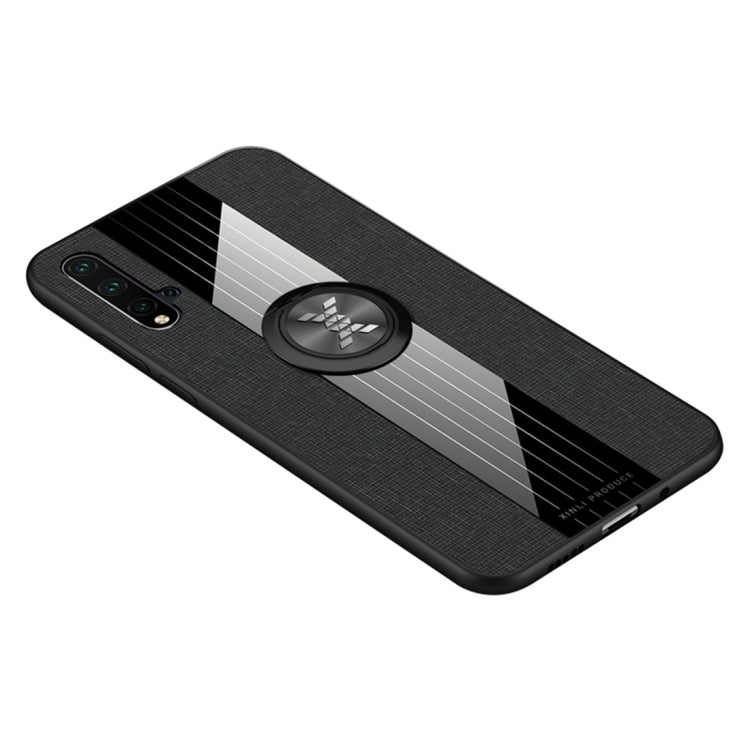 XINLI Stitching Cloth Textue Shockproof TPU Protective Case with Ring Holder, For Huawei nova 5, For Huawei nova 5i, For Huawei nova 5i Pro, For Huawei P20