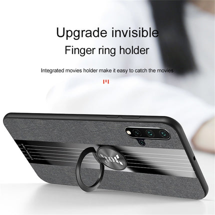 XINLI Stitching Cloth Textue Shockproof TPU Protective Case with Ring Holder, For Huawei nova 5i, For Huawei nova 5i Pro, For Huawei P20, For Huawei P20 lite