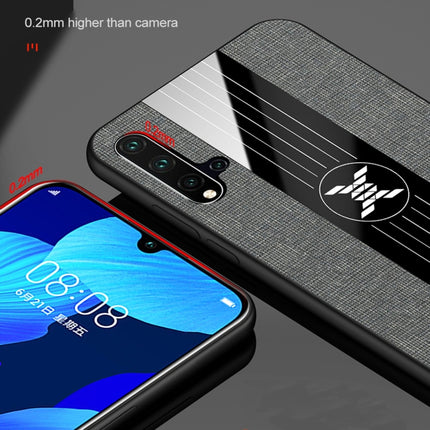 XINLI Stitching Cloth Textue Shockproof TPU Protective Case with Ring Holder, For Huawei nova 5i, For Huawei nova 5i Pro, For Huawei P20, For Huawei P20 lite