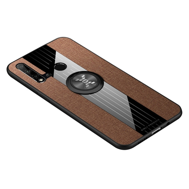 XINLI Stitching Cloth Textue Shockproof TPU Protective Case with Ring Holder, For Huawei nova 5, For Huawei nova 5i, For Huawei nova 5i Pro, For Huawei P20