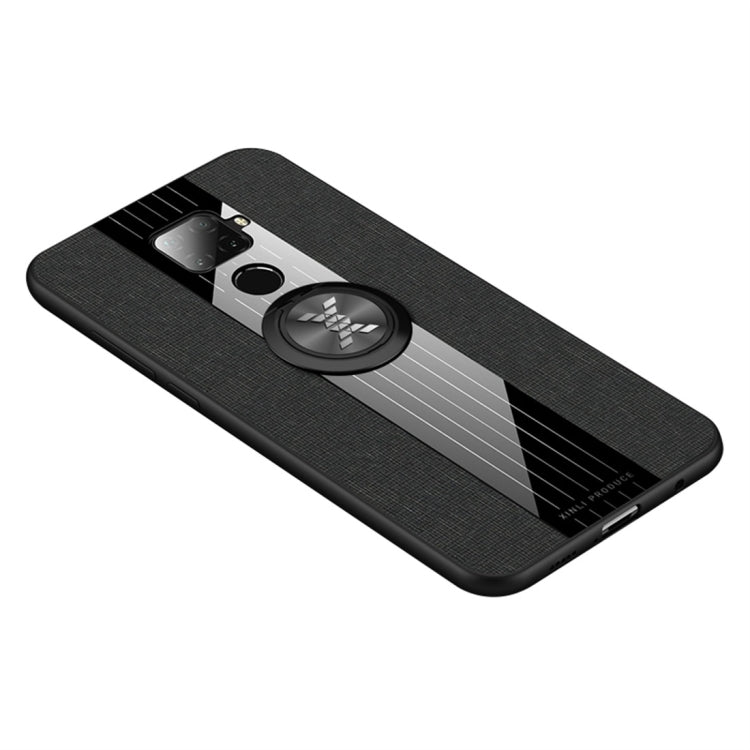 XINLI Stitching Cloth Textue Shockproof TPU Protective Case with Ring Holder, For Huawei nova 5, For Huawei nova 5i, For Huawei nova 5i Pro, For Huawei P20