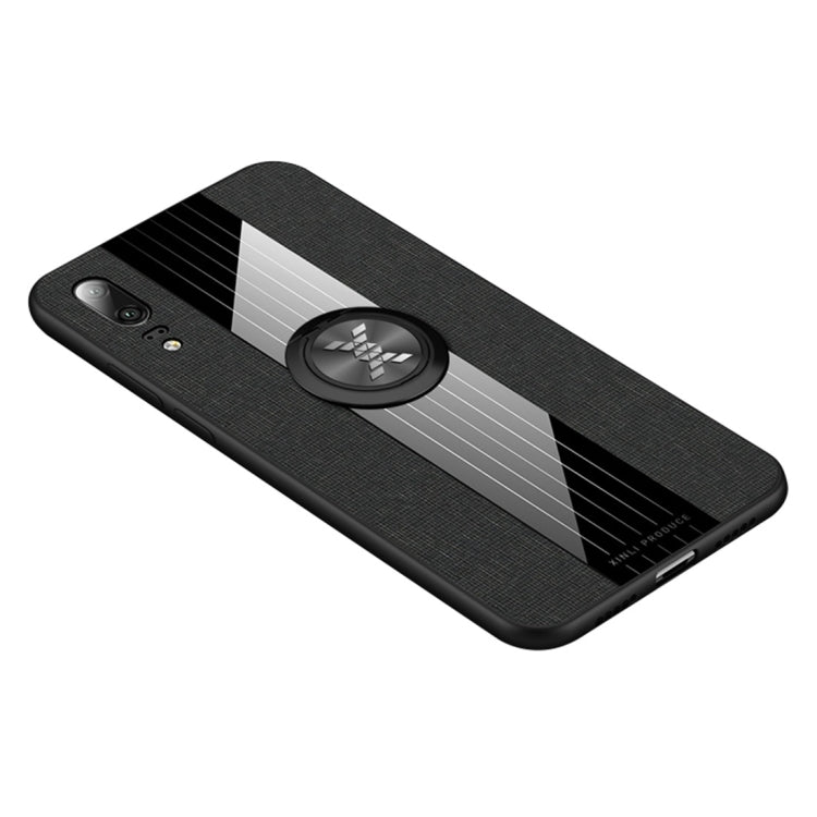 XINLI Stitching Cloth Textue Shockproof TPU Protective Case with Ring Holder, For Huawei nova 5, For Huawei nova 5i, For Huawei nova 5i Pro, For Huawei P20