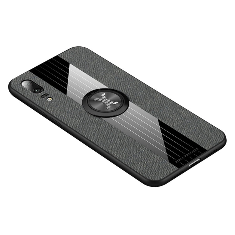 XINLI Stitching Cloth Textue Shockproof TPU Protective Case with Ring Holder, For Huawei nova 5, For Huawei nova 5i, For Huawei nova 5i Pro, For Huawei P20