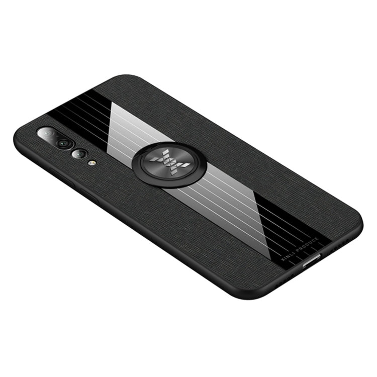 XINLI Stitching Cloth Textue Shockproof TPU Protective Case with Ring Holder, For Huawei P20 lite, For Huawei P20 Pro, For Huawei P30, For Huawei P30 Lite