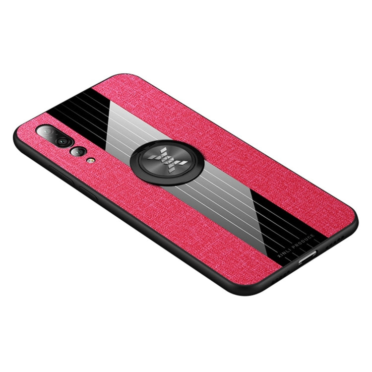 XINLI Stitching Cloth Textue Shockproof TPU Protective Case with Ring Holder, For Huawei P20 lite, For Huawei P20 Pro, For Huawei P30, For Huawei P30 Lite