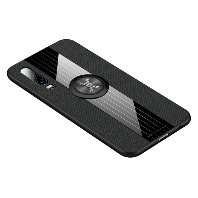 XINLI Stitching Cloth Textue Shockproof TPU Protective Case with Ring Holder, For Huawei P20 lite, For Huawei P20 Pro, For Huawei P30, For Huawei P30 Lite