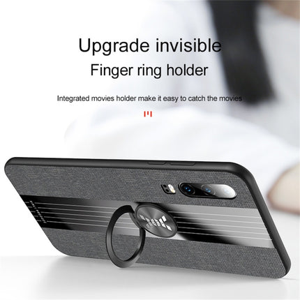 XINLI Stitching Cloth Textue Shockproof TPU Protective Case with Ring Holder, For Huawei P30 Pro