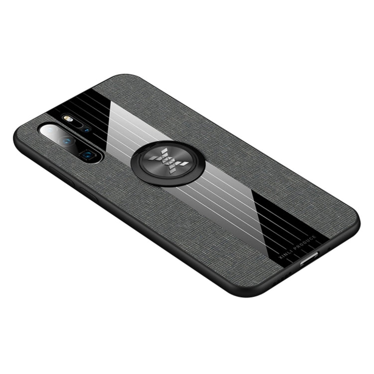 XINLI Stitching Cloth Textue Shockproof TPU Protective Case with Ring Holder, For Huawei P30 Pro