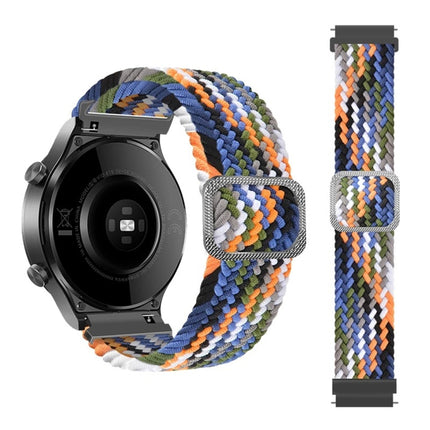 Universal Adjustable Nylon Braided Elasticity Replacement Strap Watchband, 22mm