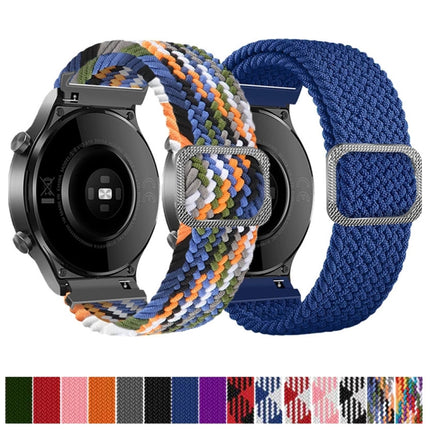 Universal Adjustable Nylon Braided Elasticity Replacement Strap Watchband, 22mm