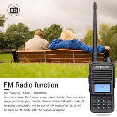 RETEVIS RT85 EU Frequency 136.000-174.000MHz+400.000-470.000MHz 200CHS Dual Band Digital Two Way Radio Handheld Walkie Talkie, RT85 EU Frequency