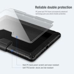 NILLKIN Bumper Horizontal Flip Leather Case with Pen Slot & Holder, For iPad 10.2 2021 / 2020 / 2019