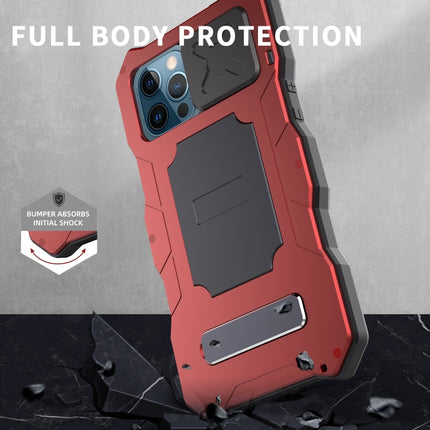 Aluminum Alloy + Silicone Anti-dust Full Body Protection with Holder, For iPhone 12 / 12 Pro, For iPhone 12 Pro Max