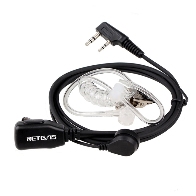 RETEVIS C9003 2 Pin PTT Speaker Microphone Acoustic Tube In-ear Earpiece, C9003