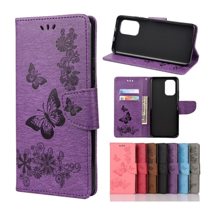 Butterflies Embossing Horizontal Flip Leather Case with Holder & Card Slots & Wallet, For Motorola Moto G30, For Nokia 5.4, For Xiaomi Redmi Note 10 Pro