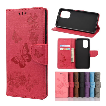 Butterflies Embossing Horizontal Flip Leather Case with Holder & Card Slots & Wallet, For Xiaomi Redmi Note 10 5G, For Xiaomi Redmi Note 10, For Xiaomi Poco F3