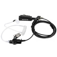 RETEVIS TK 2 Pin Long Clip Air Guide Covert Acoustic Tube Earpiece Speaker Microphone for H-777 / RT-5R / RT-5RV / RT-B6, TK Long Clip