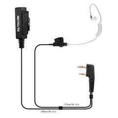 RETEVIS TK 2 Pin Long Clip Air Guide Covert Acoustic Tube Earpiece Speaker Microphone for H-777 / RT-5R / RT-5RV / RT-B6, TK Long Clip