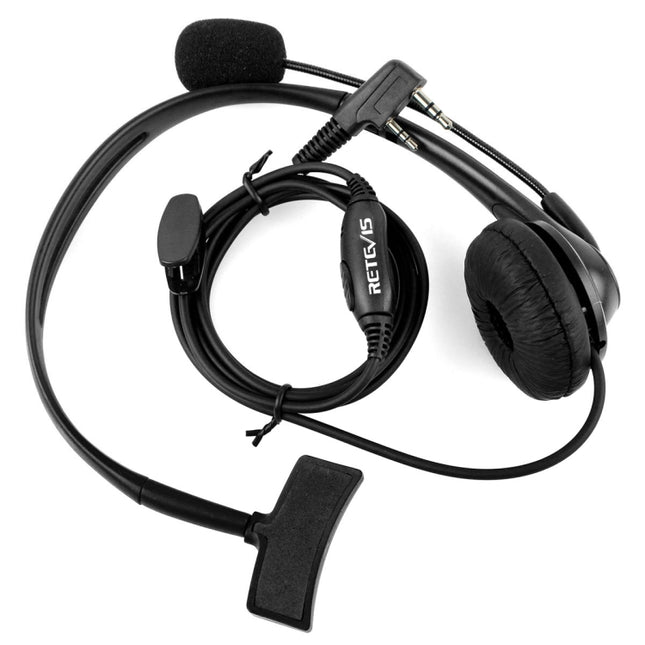 RETEVIS TK 2 Pin PTT Headphone Microphone for H-777 / RT-5R / RT-5RV / RT-B6, TK