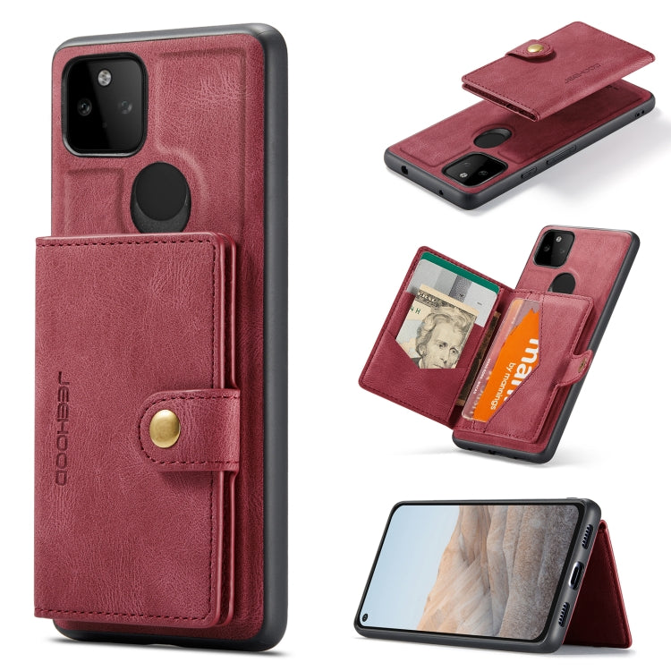 JEEHOOD Retro Magnetic Detachable Protective Case with Wallet & Card Slot & Holder, For Google Pixel 5A 5G, For Sony Xperia 10 III, For Xiaomi Redmi K40