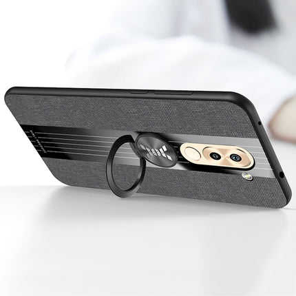 XINLI Stitching Cloth Textue Shockproof TPU Protective Case with Ring Holder, For Huawei Honor 6X, For Huawei Honor 7C / Enjoy 8, For Huawei Honor 10 Lite, For Huawei Honor 20