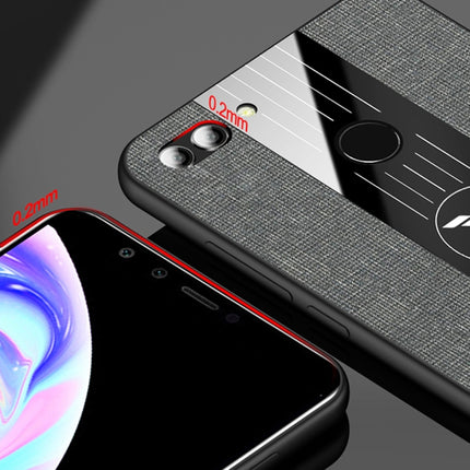 XINLI Stitching Cloth Textue Shockproof TPU Protective Case with Ring Holder, For Huawei Enjoy 8 Plus, For Huawei Enjoy 9, For Huawei Enjoy 9e, For Huawei Enjoy 9 Plus