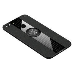 XINLI Stitching Cloth Textue Shockproof TPU Protective Case with Ring Holder, For Huawei Enjoy 8 Plus, For Huawei Enjoy 9, For Huawei Enjoy 9e, For Huawei Enjoy 9 Plus