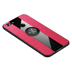XINLI Stitching Cloth Textue Shockproof TPU Protective Case with Ring Holder, For Huawei Enjoy 8 Plus, For Huawei Enjoy 9, For Huawei Enjoy 9e, For Huawei Enjoy 9 Plus