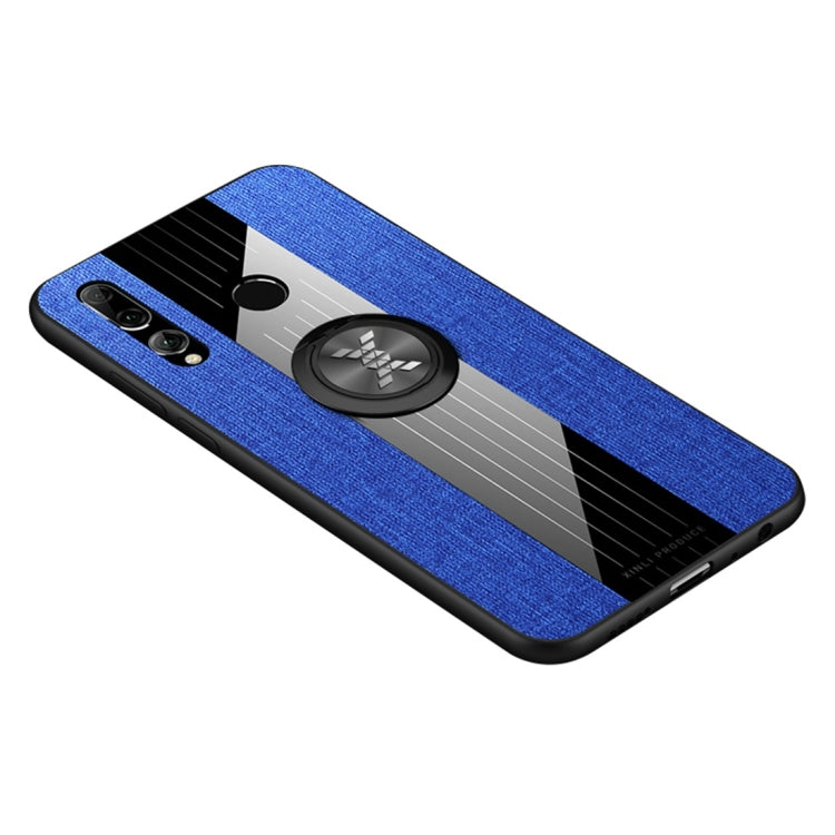 XINLI Stitching Cloth Textue Shockproof TPU Protective Case with Ring Holder, For Huawei Enjoy 9s, For Huawei Maimang 5, For Huawei Maimang 6, For Huawei Mate 20 Lite / Maimang 7