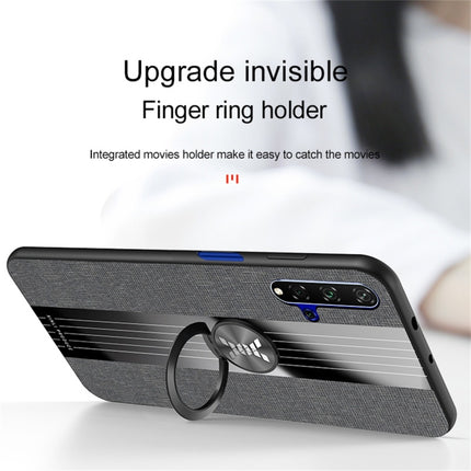 XINLI Stitching Cloth Textue Shockproof TPU Protective Case with Ring Holder, For Huawei Honor 20 Pro, For Huawei Honor 7X, For Huawei Honor 8X, For Huawei Honor 9X
