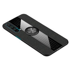 XINLI Stitching Cloth Textue Shockproof TPU Protective Case with Ring Holder, For Huawei Honor 20 Pro, For Huawei Honor 7X, For Huawei Honor 8X, For Huawei Honor 9X