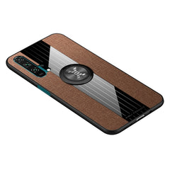 XINLI Stitching Cloth Textue Shockproof TPU Protective Case with Ring Holder, For Huawei Honor 20 Pro, For Huawei Honor 7X, For Huawei Honor 8X, For Huawei Honor 9X