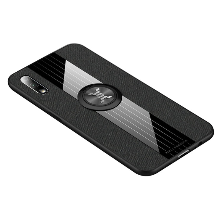 XINLI Stitching Cloth Textue Shockproof TPU Protective Case with Ring Holder, For Huawei Honor 20 Pro, For Huawei Honor 7X, For Huawei Honor 8X, For Huawei Honor 9X