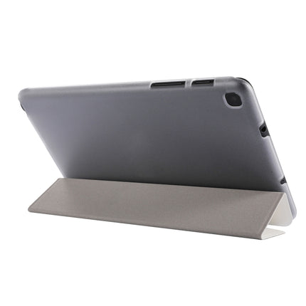 Funda de cuero con tapa horizontal de tres pliegues con textura de seda, soporte y ranura para bolígrafo, para Samsung Galaxy Tab A7 Lite 8.7 T220/T225, para iPad Air 13 2024/iPad Pro 12.9 2022/2021, para iPad Pro 11 (2021)