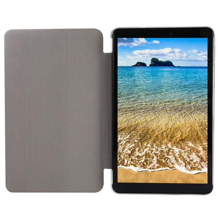 Funda de cuero con tapa horizontal de tres pliegues con textura de seda, soporte y ranura para bolígrafo, para Samsung Galaxy Tab A7 Lite 8.7 T220/T225, para iPad Air 13 2024/iPad Pro 12.9 2022/2021, para iPad Pro 11 (2021)
