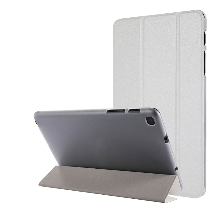Silk Texture Three-fold Horizontal Flip Leather Case with Holder & Pen Slot, For Samsung Galaxy Tab A7 Lite 8.7 T220 / T225, For iPad Air 13 2025 / 2024 / iPad Pro 12.9 2022 / 2021