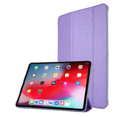 Silk Texture Three-fold Horizontal Flip Leather Case with Holder & Pen Slot, For Samsung Galaxy Tab A7 Lite 8.7 T220 / T225, For iPad Air 13 2024 / iPad Pro 12.9 2022 / 2021, For iPad Pro 11 (2021)