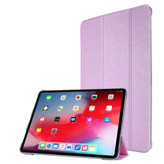 Silk Texture Three-fold Horizontal Flip Leather Case with Holder & Pen Slot, For Samsung Galaxy Tab A7 Lite 8.7 T220 / T225, For iPad Air 13 2024 / iPad Pro 12.9 2022 / 2021, For iPad Pro 11 (2021)