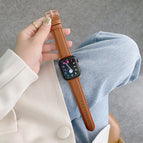 For Apple Watch Ultra 49mm / Series 8&7 45mm / SE 2&6&SE&5&4 44mm / 3&2&1 42mm / Brown