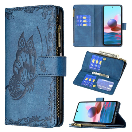 Flying Butterfly Embossing Pattern Zipper Horizontal Flip Leather Case with Holder & Card Slots & Wallet, For Xiaomi Redmi Note 10 4G, For Xiaomi Mi 10T Lite 5G, For Xiaomi Mi 10T Pro 5G, For Xiaomi Mi 11i/Poco F3/Redmi K40, For Xiaomi Poco X3