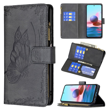 Flying Butterfly Embossing Pattern Zipper Horizontal Flip Leather Case with Holder & Card Slots & Wallet, For Xiaomi Redmi Note 10 4G, For Xiaomi Mi 10T Lite 5G, For Xiaomi Mi 10T Pro 5G, For Xiaomi Mi 11i/Poco F3/Redmi K40, For Xiaomi Poco X3