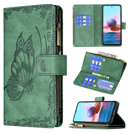Flying Butterfly Embossing Pattern Zipper Horizontal Flip Leather Case with Holder & Card Slots & Wallet, For Xiaomi Redmi Note 10 4G, For Xiaomi Mi 10T Lite 5G, For Xiaomi Mi 10T Pro 5G, For Xiaomi Mi 11i/Poco F3/Redmi K40, For Xiaomi Poco X3
