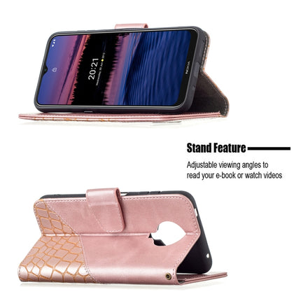 Matching Color Crocodile Texture Horizontal Flip PU Leather Case with Wallet & Holder & Card Slots, For Nokia G20, For Samsung Galaxy A22 5G