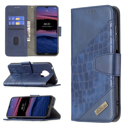 Matching Color Crocodile Texture Horizontal Flip PU Leather Case with Wallet & Holder & Card Slots, For Nokia G20, For Samsung Galaxy A22 5G