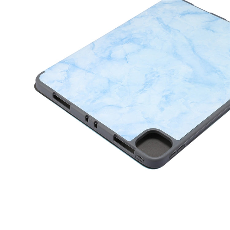 Marble Texture Horizontal Flip Leather Case with Three-folding Holder & Sleep / Wake-up Function, For iPad Pro 11 2022 / 2021